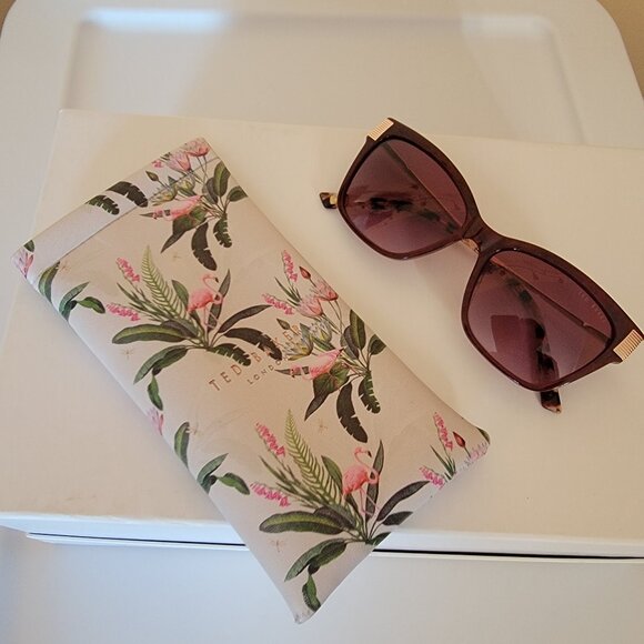 Ted Baker London 57mm Cat Eye Sunglasses, BURGUNDY main image 4